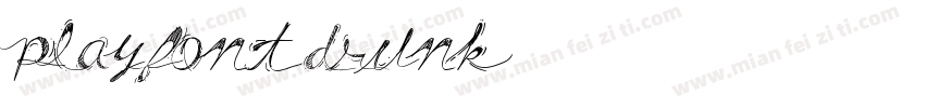 playfont drunk字体转换